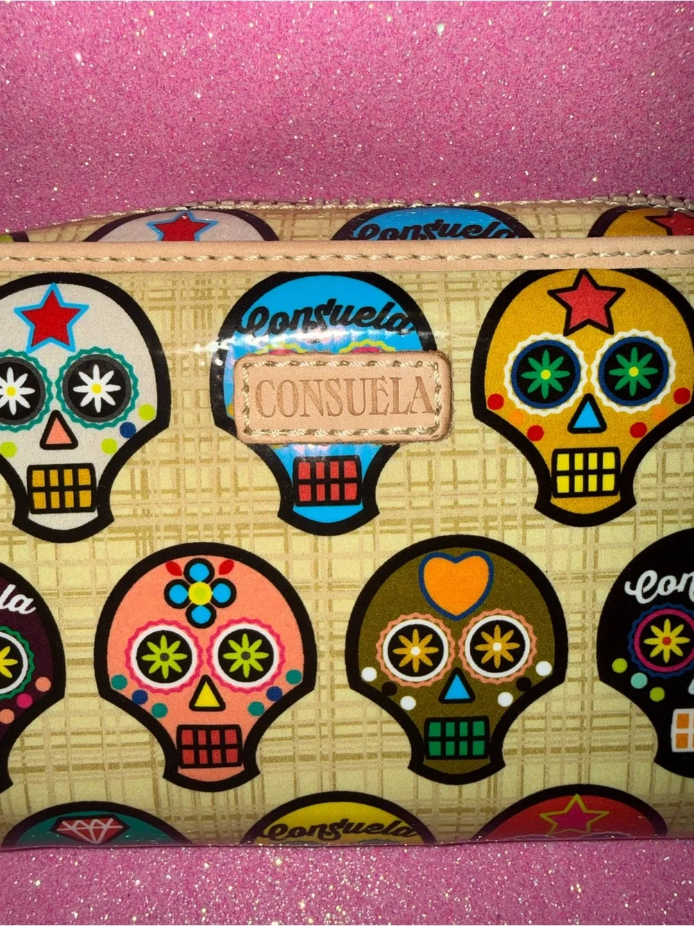 Consuela Wristlet Wallet Sug Sugar Skull